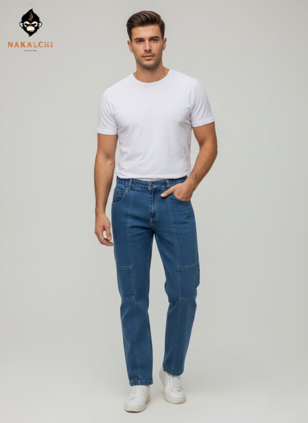 nakalchi stylish men’s baggy jeans – trendy oversized designer denim